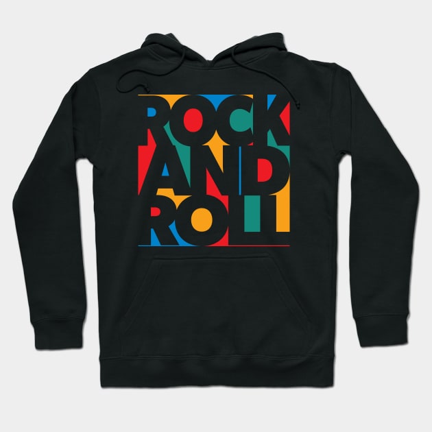 Rock And Roll Color Block Hoodie by wickedpretty